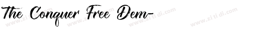 The Conquer Free Dem字体转换